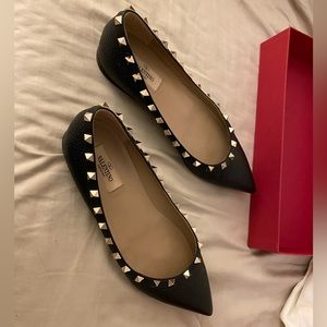 Valentino Garavani Rockstud Ballerina Flats Size 39.5